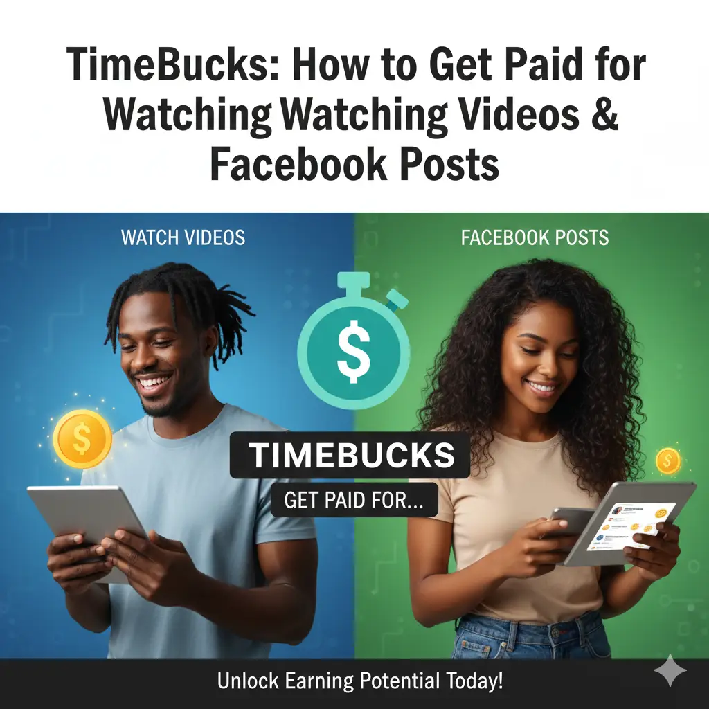 TimeBucks Nigeria: How to Get Paid for Watching Videos & Facebook Posts